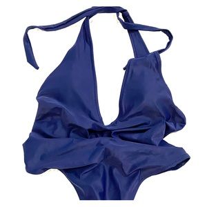 Aerie Bright Navy Mallet Swimsuit. New with Tags.